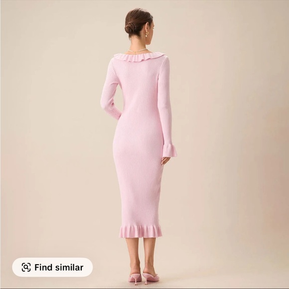 RIHOAS Pink Long Sleeve Knit Dress - Picture 5 of 7